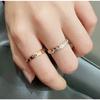 Dieser Klassische Kleine Duftende Wind Rhombus Ring Damen Rose Gold Weißgold Diamantring Partnerring Herren