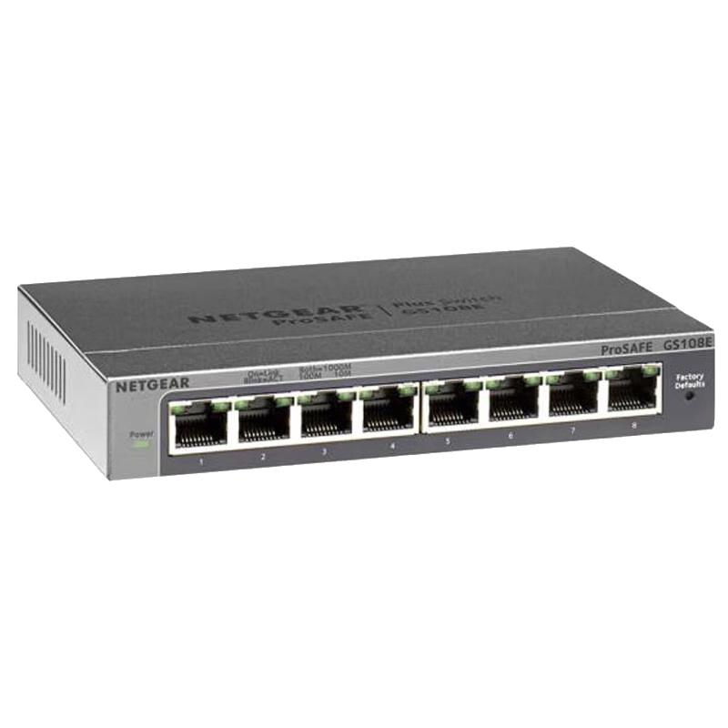 

NETGEAR GS108E 8-Port Gigabit Smart Managed Switch