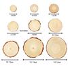 Round Wood Slices for DIY Projects and Decorations - Handmade with Growth Rings, Ideal for Painting and Photo Props