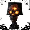Resin Skull Lamp Halloween Lights For Gothic Vibes Halloween Party Supplies Decor