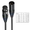 XAGMODSHN XLR4 Microphone Cable 4 Pin Male Female Extension Cord Studio Recorder Mixer LED Light