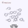 Brass Round Spring Ring Clasp Crimp Beads End Beads Findings For DIY Jewelry Making 14K/18K Gold Plated U-shaped Protective Tube