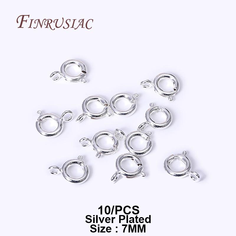 Brass Round Spring Ring Clasp Crimp Beads End Beads Findings For DIY Jewelry Making 14K/18K Gold Plated U-shaped Protective Tube