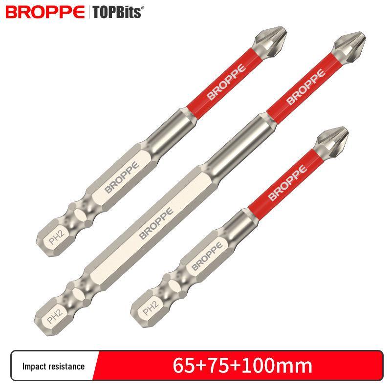 Impact-Resistant Magnetic Phillips Screwdriver Bit Set - High Torque, Non-Slip S2 for Electric Drills.