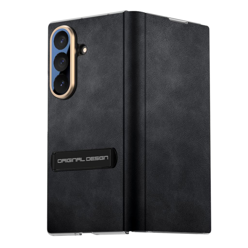 For Samsung ZFold7 Ultra-Thin Magnetic Leather Case Luxury Stand Design Flip Phone Case for All-Inclusive Screen Protection