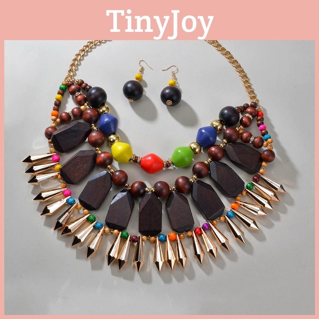 Style Unisex Bohemian Beaded Jewelry Set With Alloy Pendant And Drop Shapes For Wardrobe Summer