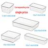 Transparent Plastic Drawer & Compartment Storage Box Set for Dressing Table Sundries
