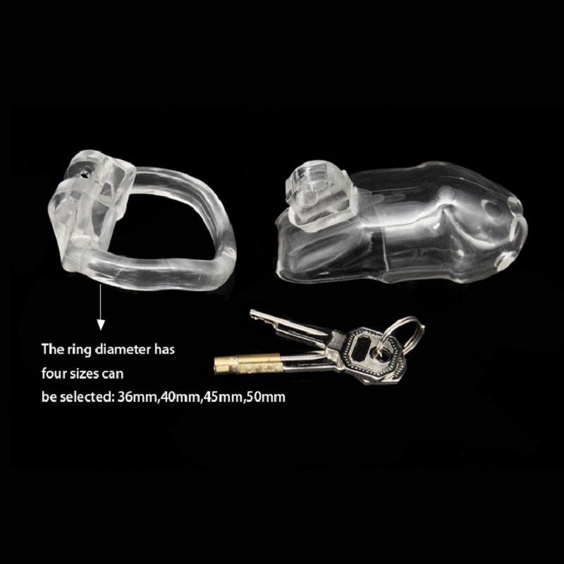 Male Chastity Cage Device Small/Standard Cock Cage with Rings Erotics Urethral Brass Lock Locking Sex Toys for Men Adults