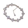 Korean Zircon Flower Rhombus Bracelet - Exquisite, Versatile, Light Luxury Jewelry