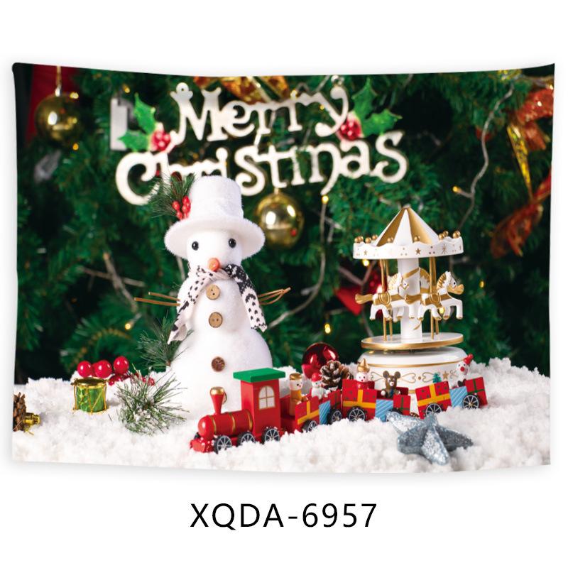 Weihnachts-Wandteppich, leuchtender Baum, Kamin-Hintergrund und Geschenk, Weihnachtsbaum-Sitzteppich, Hängetuch