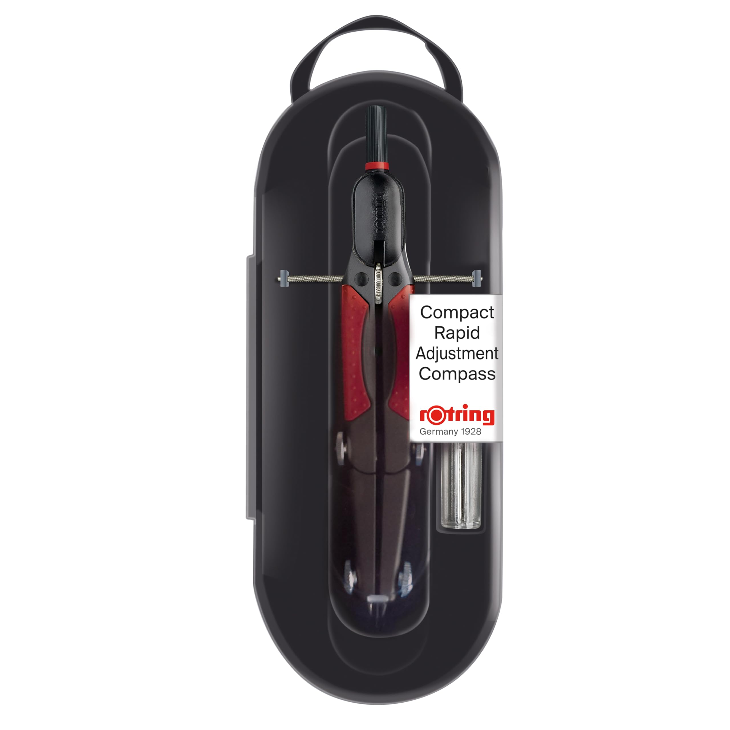 

Rotring Compact Medium Wheel Quick Adjustment Large Compass 676580 Japanese [Genuine Product] чёрный