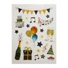 Stickers - Fête d'anniversaire - Paillettes - 1,8 cm