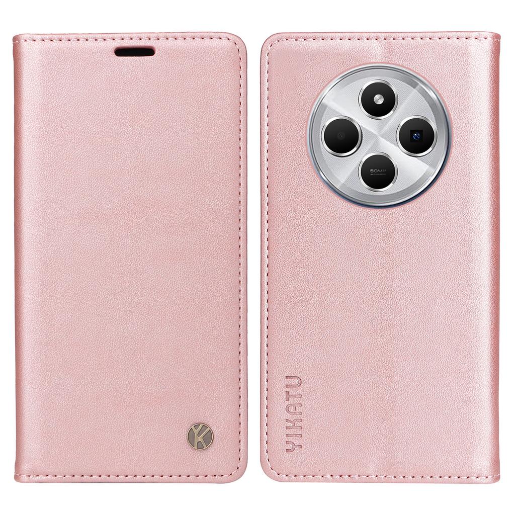 YIKATU YK-001 For Xiaomi Poco C75 4G/Redmi 14R 5G/14C 4G Case Stand Leather Phone Cover Strong Magnetic Closure