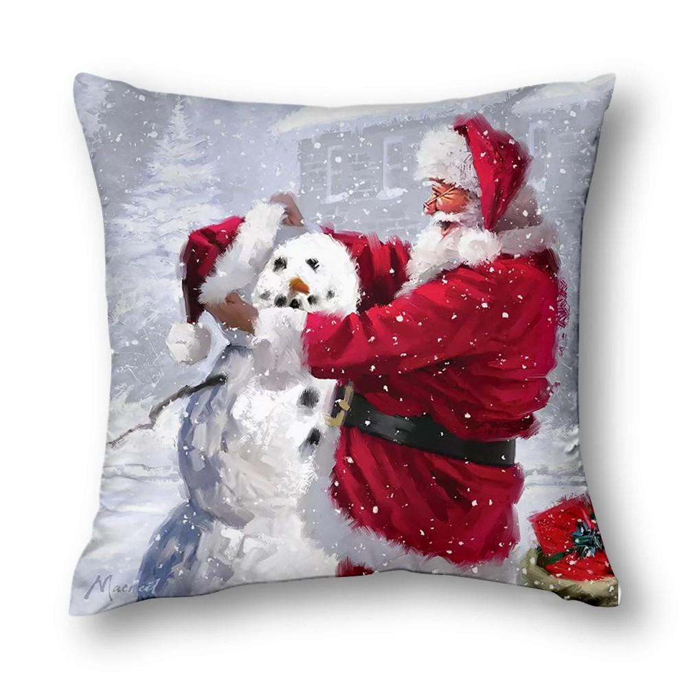 Christmas Decor Cushion Cover Sofa Decor Cushion Cover Bed Decor Pillow Cover Home Decor 40X40 45X45 50X50 60X60Cm