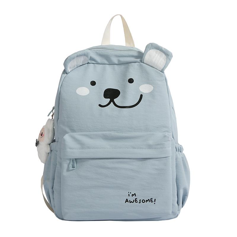 

Школьный рюкзак японский большой вместимости милый плюшевый школьный рюкзак милый мультяшный школьный рюкзак для девочки рюкзак кулон рабуб небесно-голубой