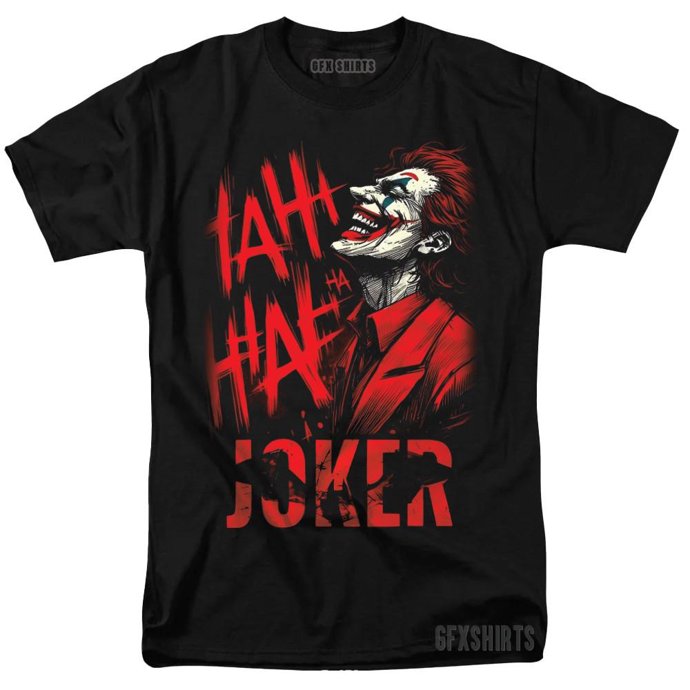 Joker Shirt Batman Dark Knight Harley Quinn Movie promo graphic design T-Shirt Unisex T-Shirt
