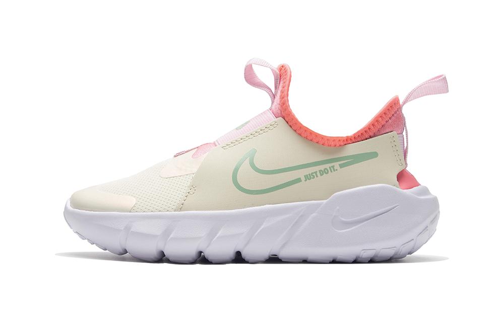 

Nike Flex Runner 2 SE Slip Resistant Low top Kids Running Shoes Green Pink White Children Aged 3 7 Years Old DQ0577-100 29.5