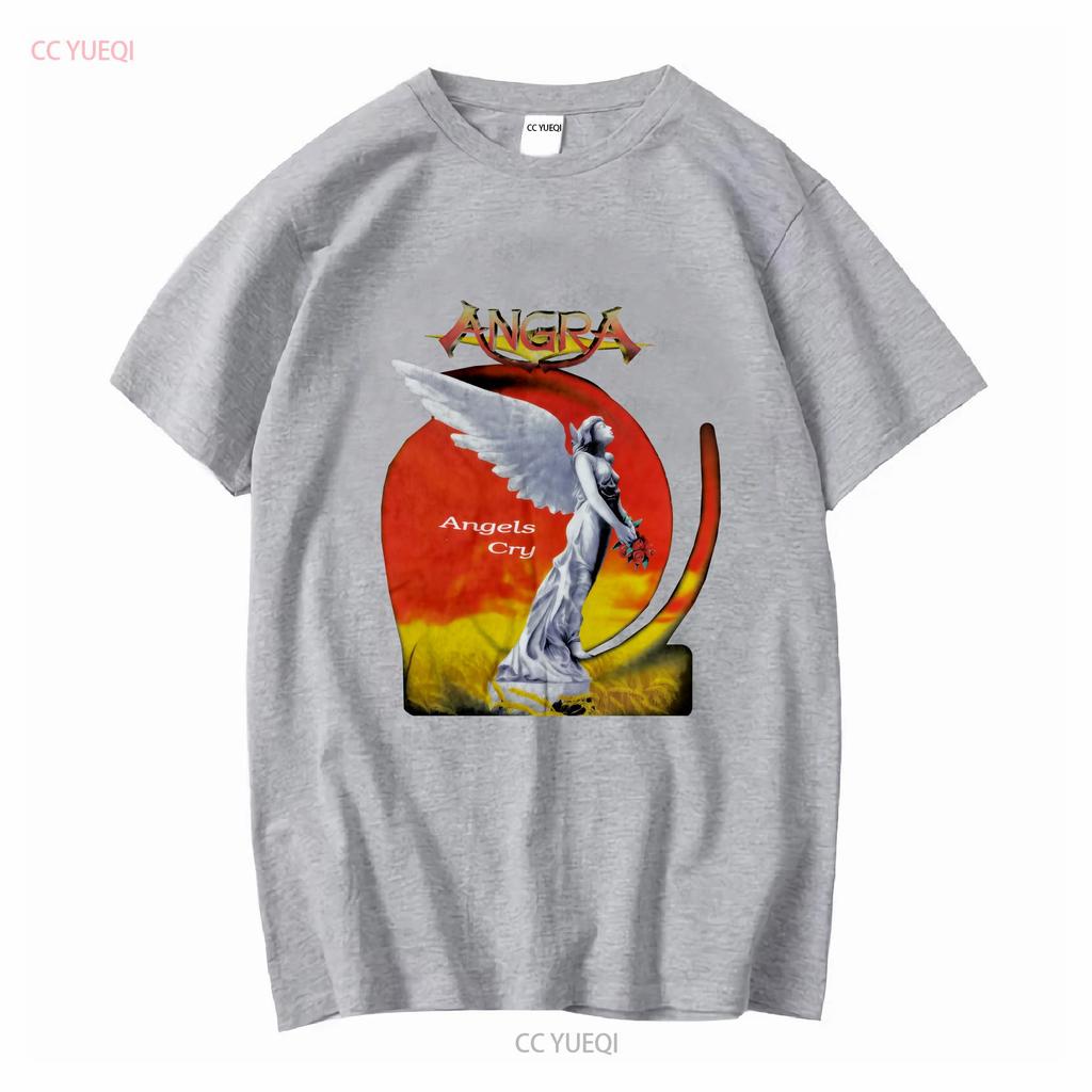Vintage 90er Angra Angels Cry 1993 Power Metal Band T-Shirt Musik Streetwear vintage Gewaschen Herren Designer Kleidung Mode Weich