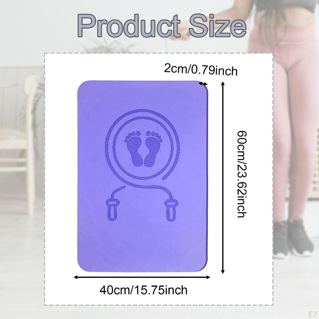 Jump Rope Mat Indoor Slow Jogging Pad Shock Absorption Fitness Blanket Outdoor Non-Slip