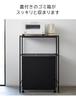Tower Recycling Bin Rack by Yamazaki Microwave Microwave Microwave Kitchen Kitchen Storage Trash Can Gap Storage Jitsugyo, Black, Extendable, Stand,