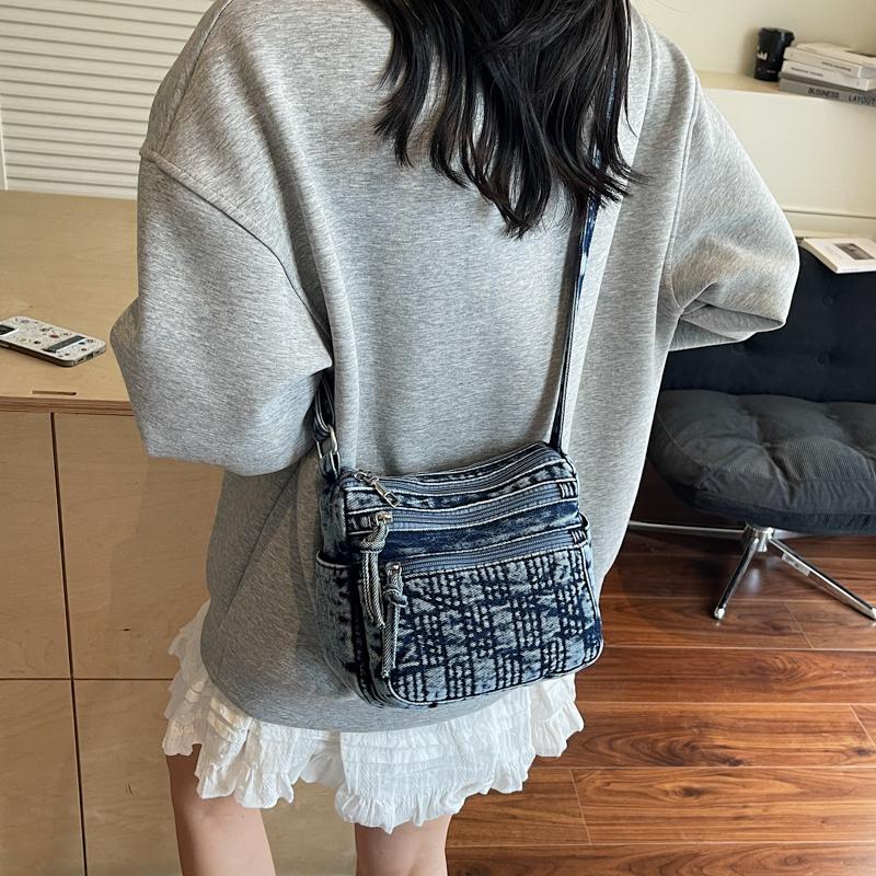 Denim Small Square Bag Women Shoulder Bag