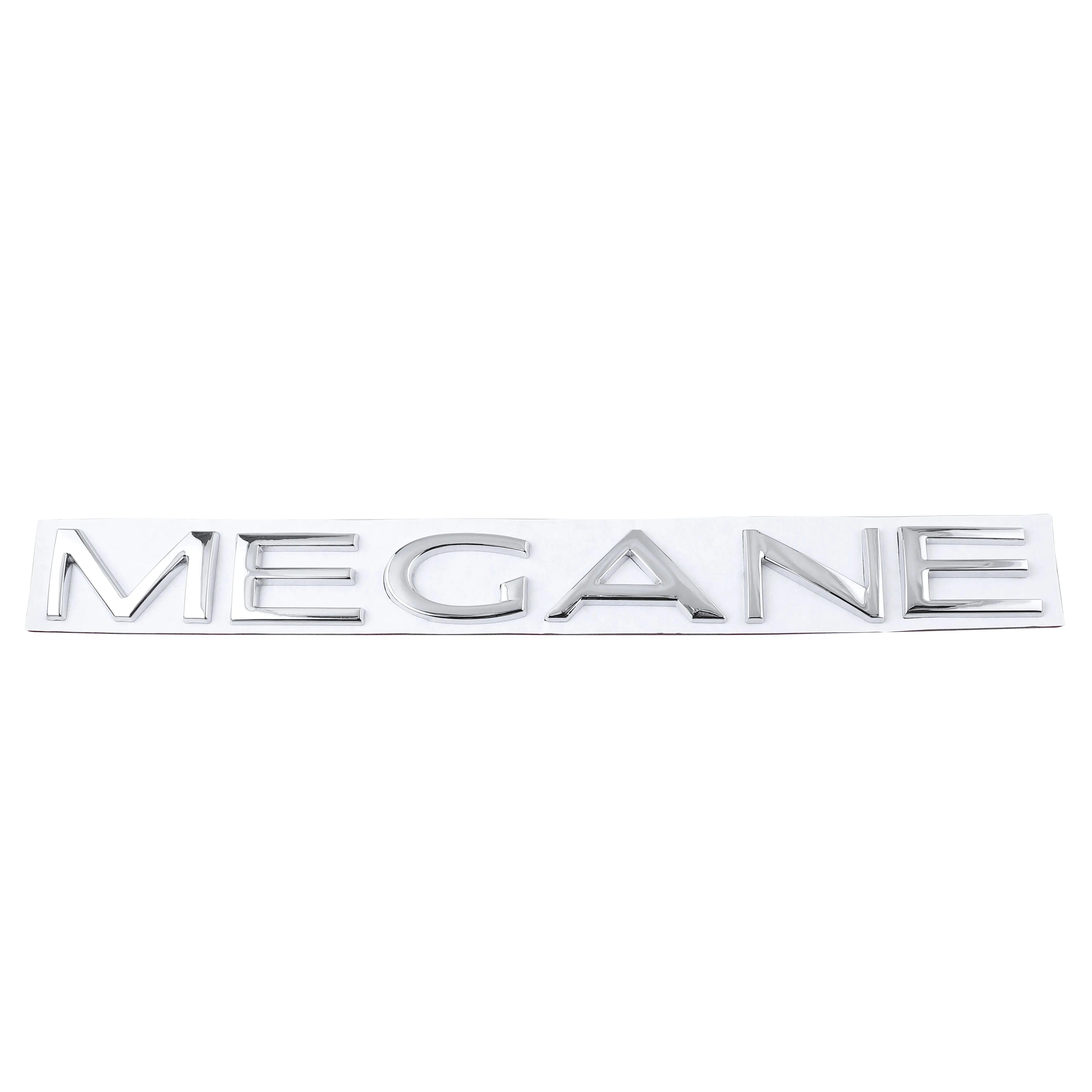 3D Металлическая Эмблема Логотипа MEGANE Наклейки Декали для Стайлинга Megane Декорация Автоаксессуары Наклейки для Автомобиля серебряный