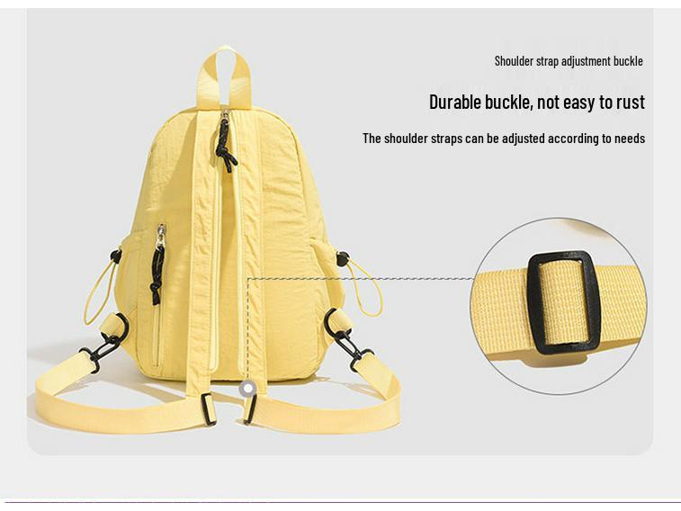 Women's Casual Outdoor Backpack - Lightweight, Solid Color for Junior & High School Students