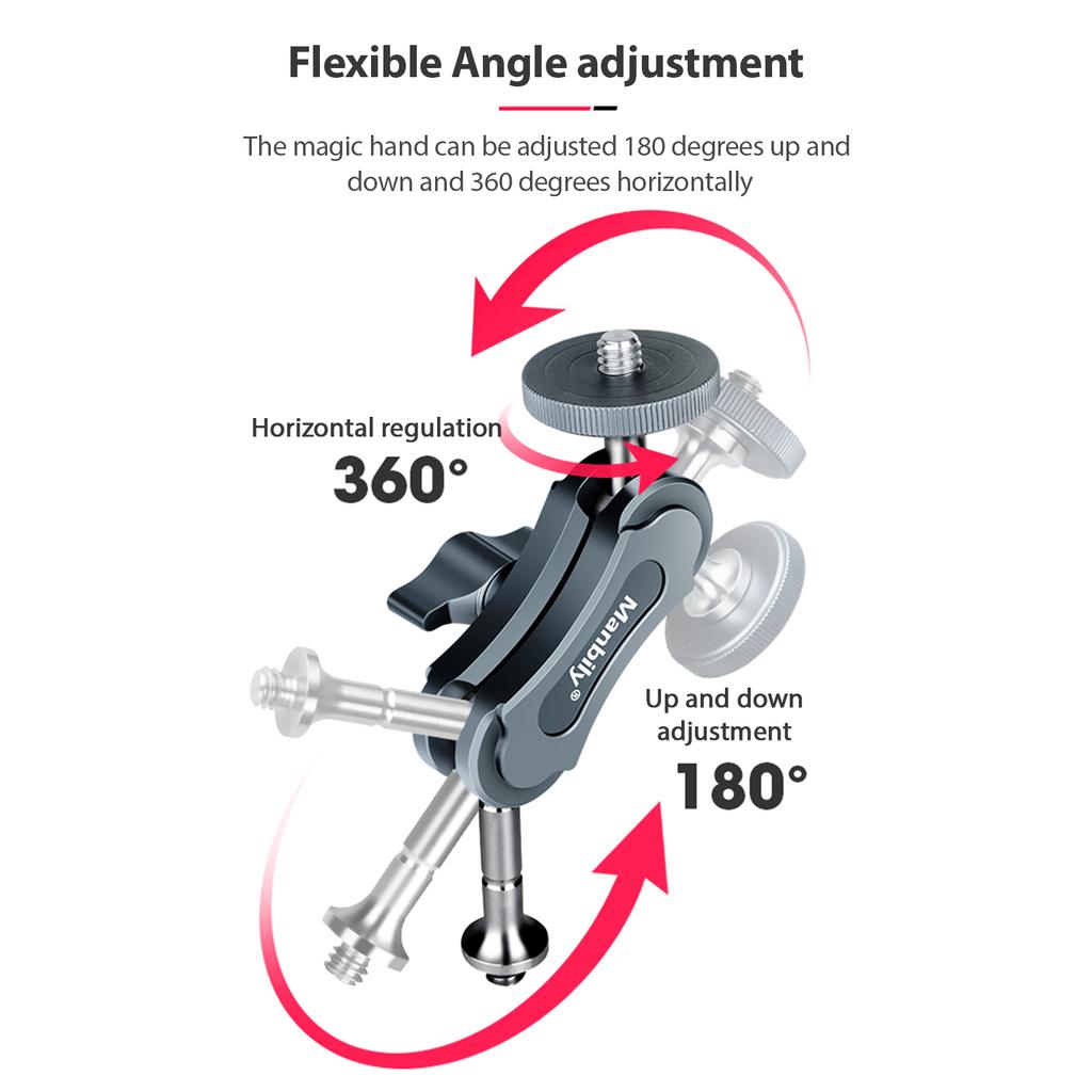 4.5 Inch Camera Suction Cup Mount with 360 degrees Rotatable Ballhead Arm Bracket 1 4 Inch Screw 3kg Load Capacity
