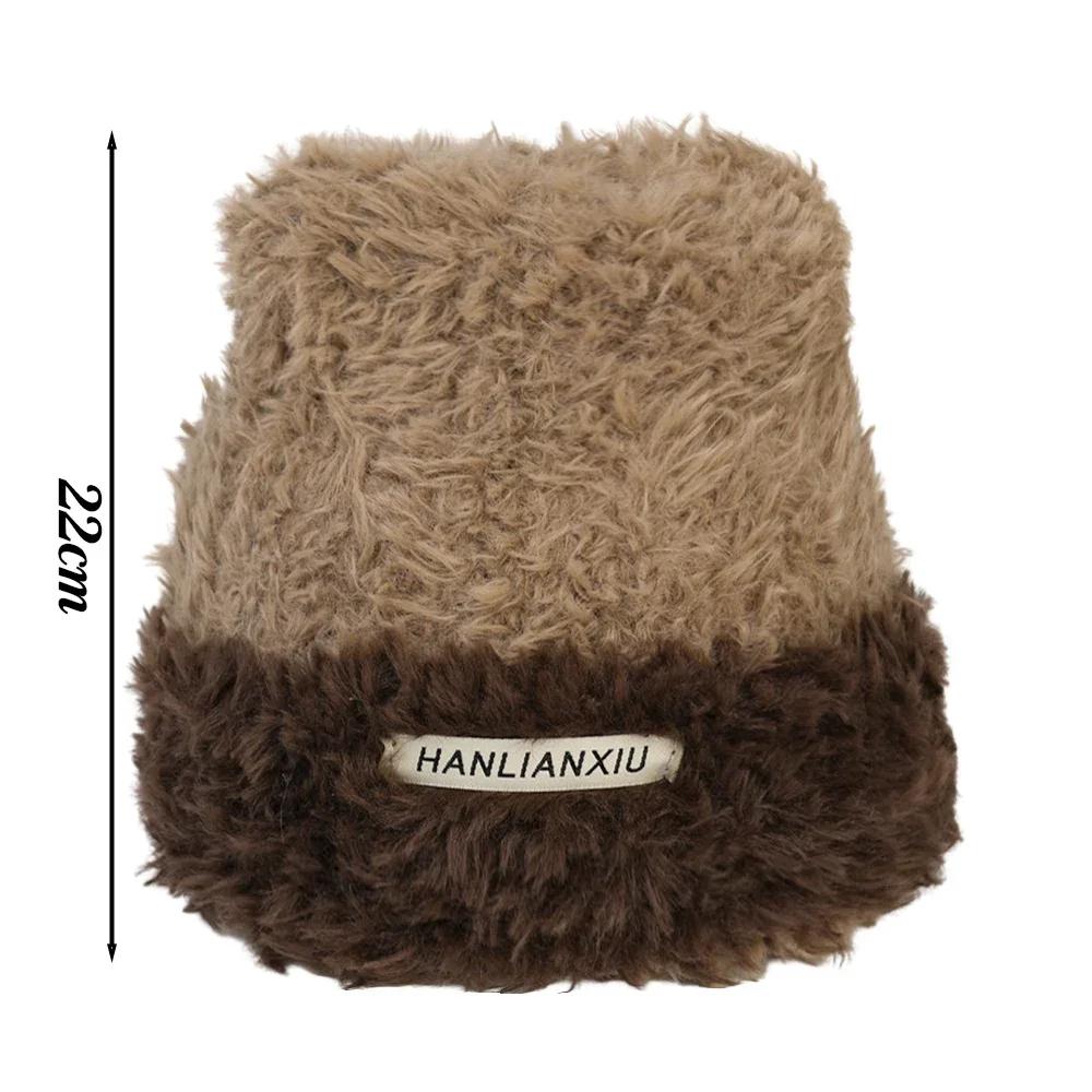 

Fashion Rabbit Fur Y2k Beanies Women Soft Warm Fluffy Angola Winter Knitted Hat Female Plush Windproof Bonnet Skullies Cap