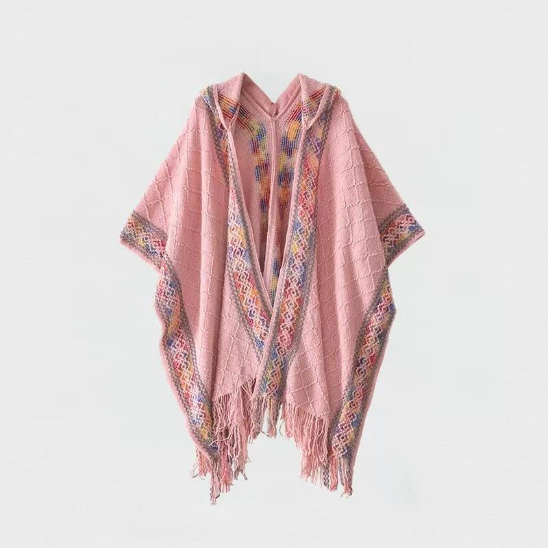 Kawanishi Yunnan Ethnic Yellow Shawl Cape Women's Outerwear