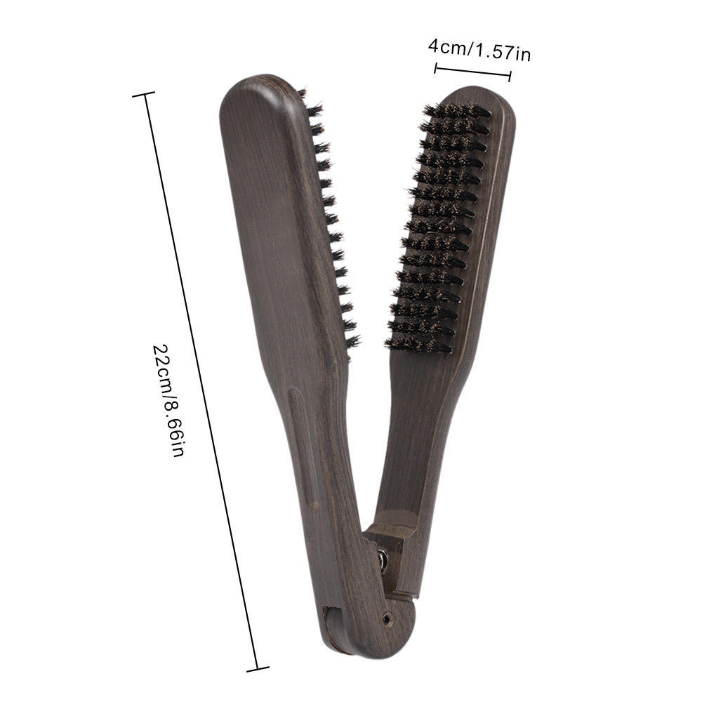 Double-sided Hair Brush, Anti-static Hair Styling Tool with Wooden Handle, with Hygienic,   Design, for   Use or Hairdressing Use