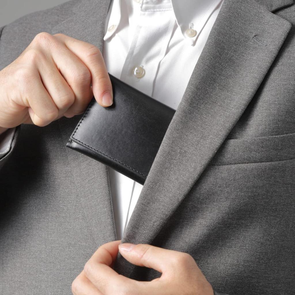 Echtes Leder Dünnes Visitenkartenetui Überwacht von einem Leder Einzigartig für Männer und Frauen [sumo56] In Japan hergestelltes Etui, Sommelier, Zweifarbige Farbe, Design,