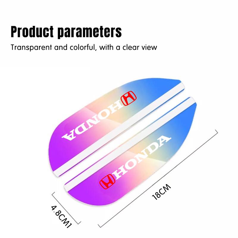 For Honda Fit Jazz GK5 Civic Type-R CRV Pilot Accord 2PCS Car Side Rear View Mirror Rain Eyebrow Visor Rain Shield Shade Cover HQ4