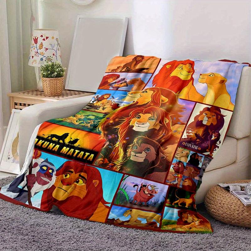 

1pc. Cartoon Lion King Print Blanket, Home Decor Gift for All Seasons, Soft and Cozy Throw Blanket, Perfect for Couch, Bed or Car, Ideal Pre 100x150cm