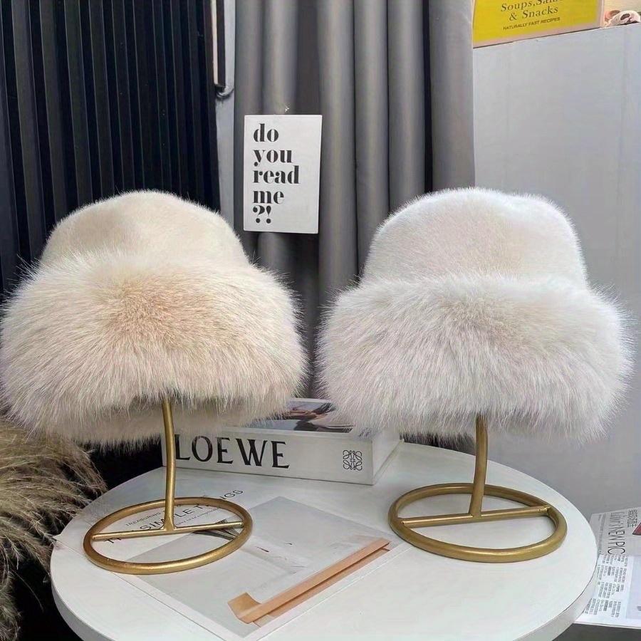 1PC Thickened Faux Warm Cap, Women's - Mongolian Hat Winter Hairy Fashion Beret