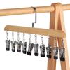 Clips Great Load Bearing Anti-slip Wardrobe Clothes Hanger Scarf Tie Clip Hanger