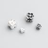 S925 Sterling Silver Geometric Flower Spacer Beads for DIY Beaded Bracelets