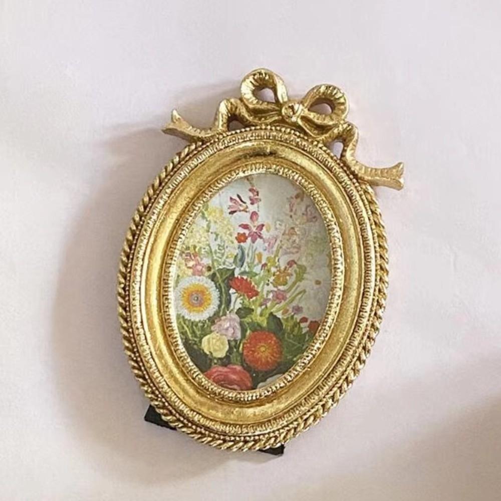European Style Vintage Photo Frames Gold Photo Frame Ornament Photo Display Holders for Desktop