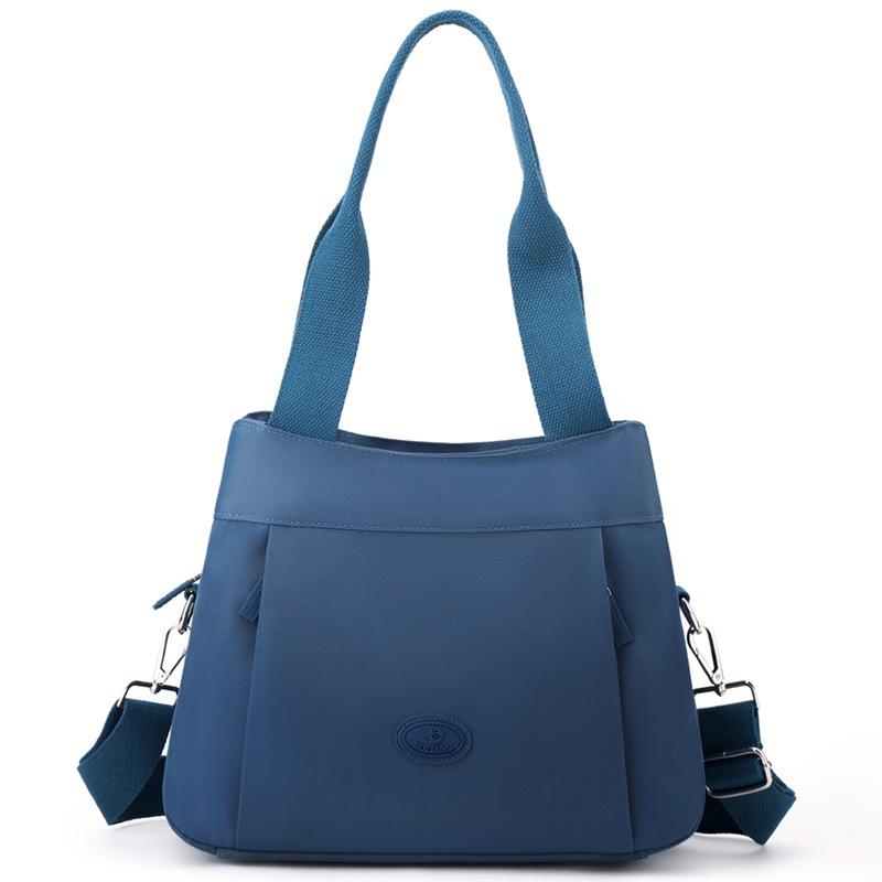 

Женская сумка, большая вместимость, легкая нейлоновая сумка через плечо синий