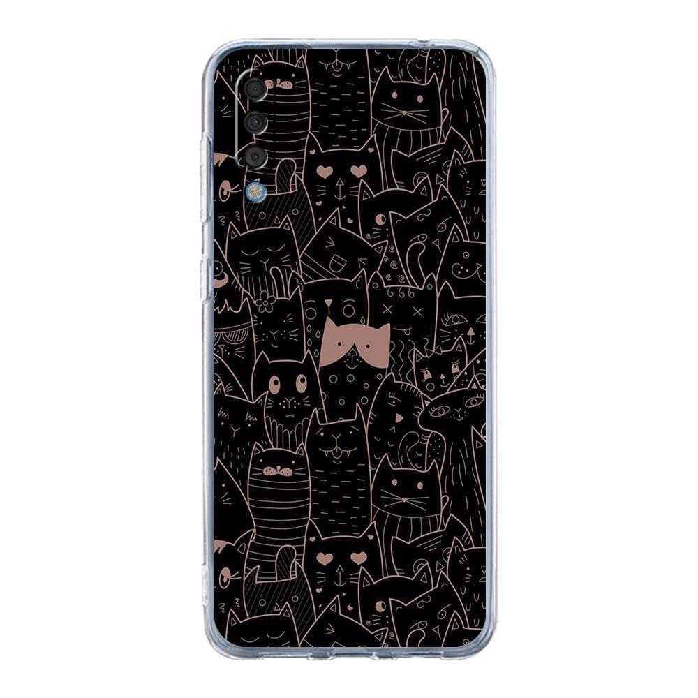 

Чехол для телефона с кошачьим принтом для Samsung A14 5G A12 A22 A32 A34 A42 A52 A54 A50 A70 A30 A40 A20E A10S A20S A02S A04S, силиконовый чехол Samsung A54