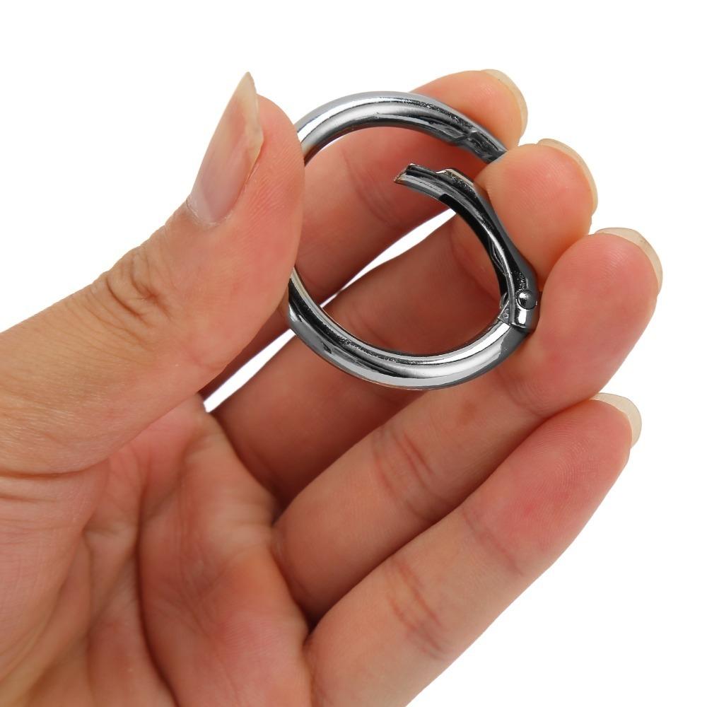 20pcs Gold Spring O Rings 40MM Spring Clasps Jewelry Tools Spring Buckles  Shoulder Bag
