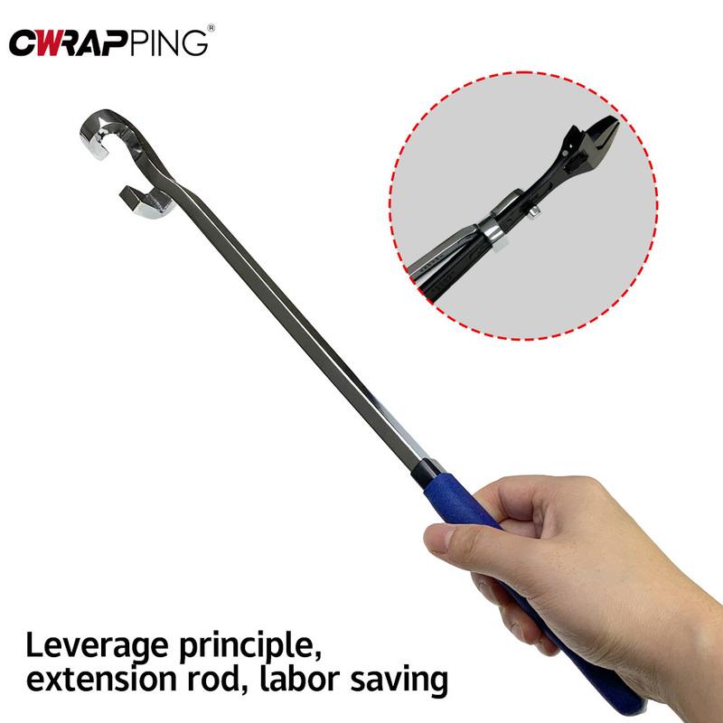 Wrench Extender Tool Bar Universal Torque Adaptor Wrench Extension Torque Amplifier Spanner Extender for Home Car Repair Tool