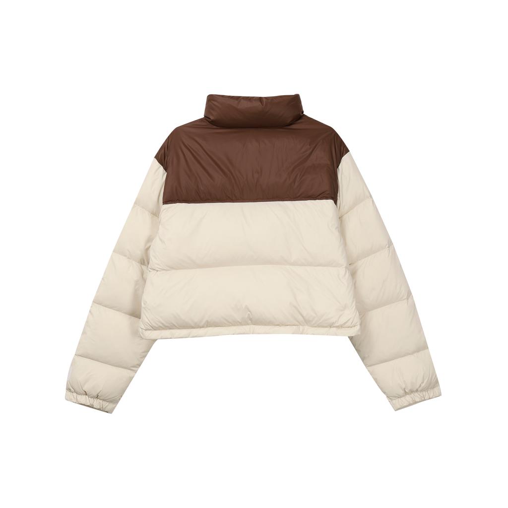 New FILA Down Jacket Women's Wheat Straw Beige F51W349901F-BG