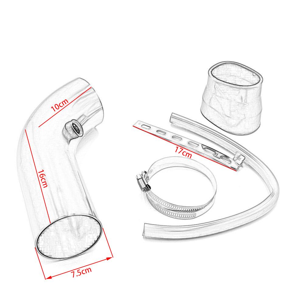 3'' inch 76mm Universal Aluminum car Air Intake Pipe kit Pipes Cold Air Intake System Duct Tube Kit Air filter