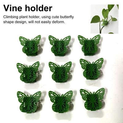 10/100 Stück Rankenbefestigungsclips Kletterpflanzenbefestigungsclips mit Kleber