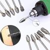 Kimlonton Super Hard Tungsten Steel Router Carbide Drill Set of 20 Blade Comes In a Dedicated Plastic Essential for and Craft Burs, Bits, Bits, (Shank