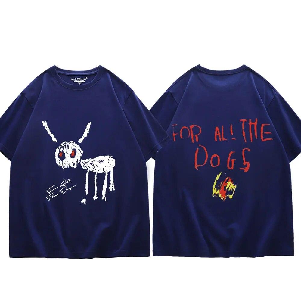 Rapper Drake for All The Dogs Graphic T Shirts Unisex's Women Hip Hop Trend Short Sleeve T-shirts Fashion Vintage Oversized T-shirt
