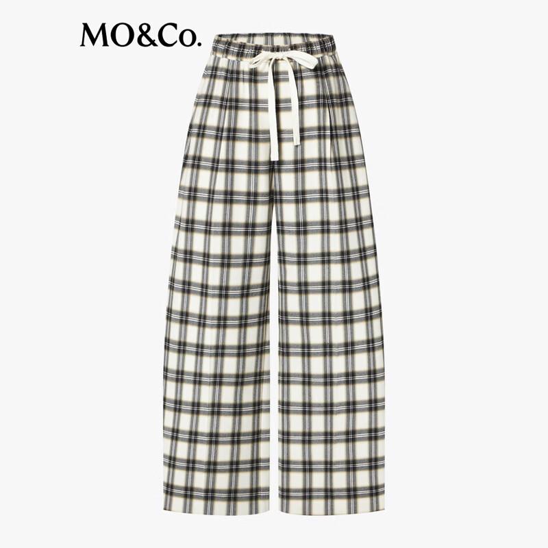MO&Co. Women's Drawstring High-Waist Wide-Leg Sports Pants MBF1PAT011