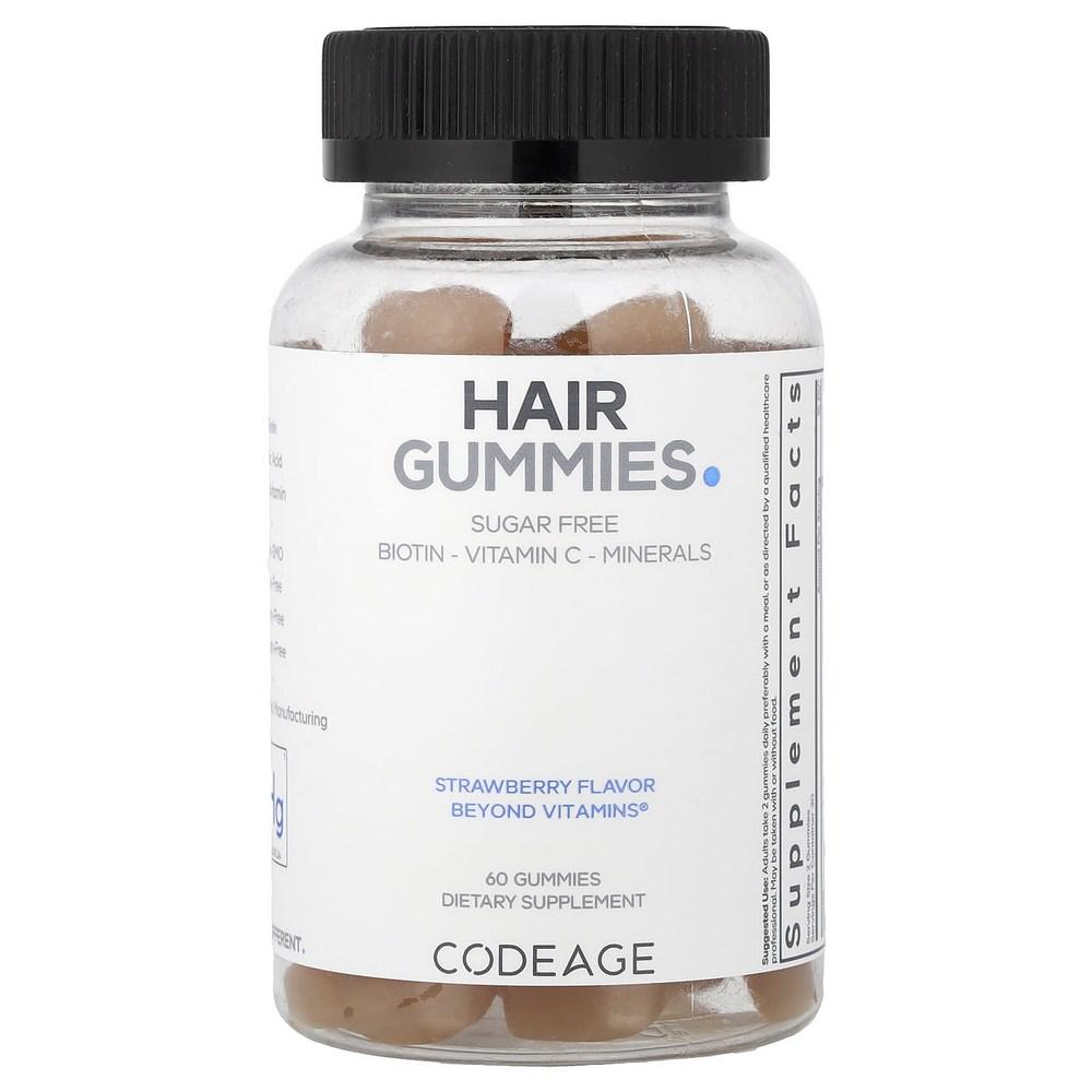 Code Age Vitamina Capelli Gommose Gelatina Senza Zucchero Biotina Vitamina C Minerale Fragola Cocco 60 pz 5 pz