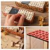 40Pcs/Set Elegant English Pattern DIY Stamp Beautiful Handmade Wood Craft Stamp for